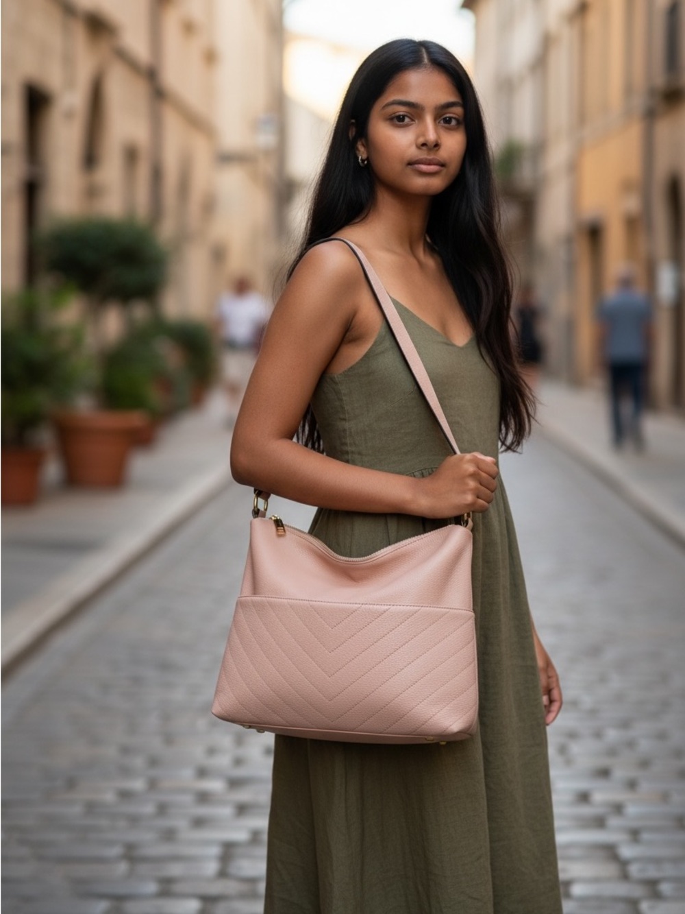 Karl Lagerfeld Blush Pink Shoulder Bag - Picture 8 of 10